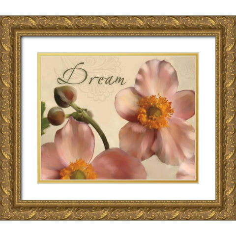 Dream Gold Ornate Wood Framed Art Print with Double Matting by Tanner, Jan