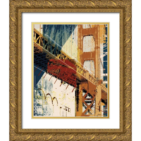 Into Manhattan I Gold Ornate Wood Framed Art Print with Double Matting by NOAH
