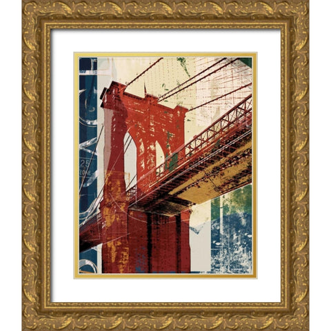 Into Manhattan II Gold Ornate Wood Framed Art Print with Double Matting by NOAH