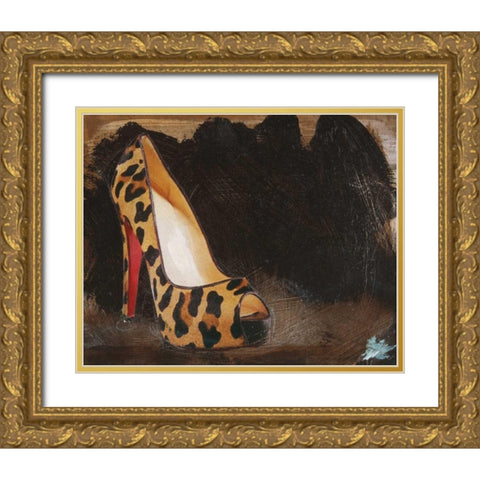 Shoe Box III Gold Ornate Wood Framed Art Print with Double Matting by Stajan-Ferkul, Andrea