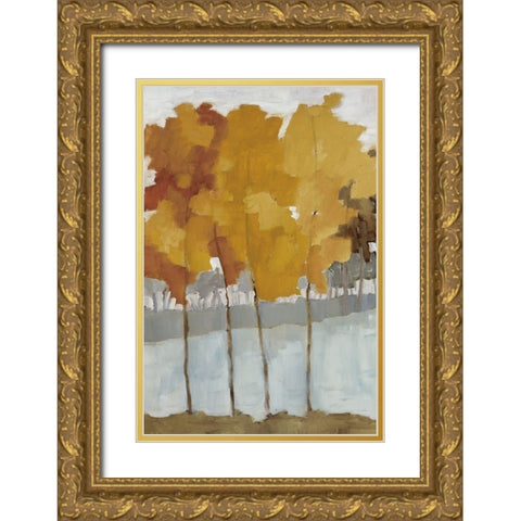 Wetlands I Gold Ornate Wood Framed Art Print with Double Matting by Ellens, Jacqueline