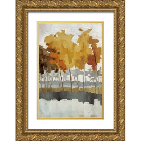 Wetlands III Gold Ornate Wood Framed Art Print with Double Matting by Ellens, Jacqueline