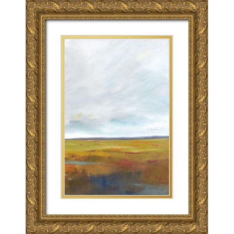 Sunset Over The Marsh III Gold Ornate Wood Framed Art Print with Double Matting by Jackson, Victoria