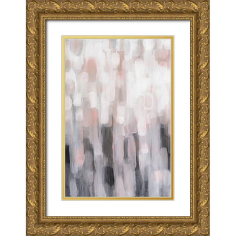 Blushing I Gold Ornate Wood Framed Art Print with Double Matting by Parker, Karen Lorena