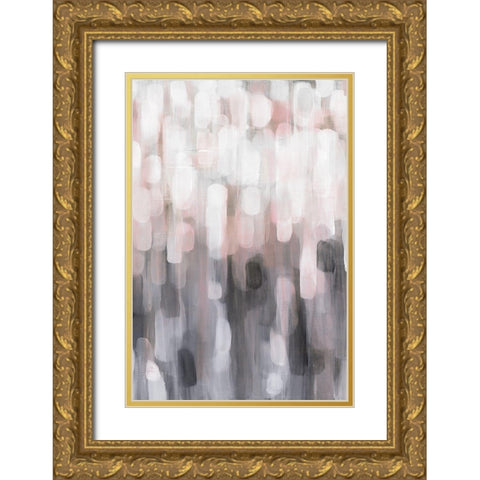 Blushing II Gold Ornate Wood Framed Art Print with Double Matting by Parker, Karen Lorena