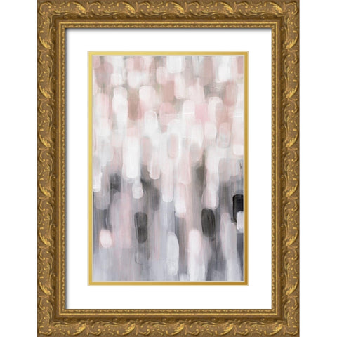 Blushing III Gold Ornate Wood Framed Art Print with Double Matting by Parker, Karen Lorena