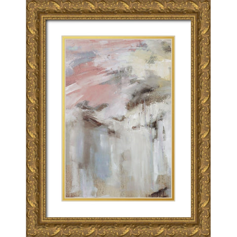 Spring Splash II Gold Ornate Wood Framed Art Print with Double Matting by Ellens, Jacqueline