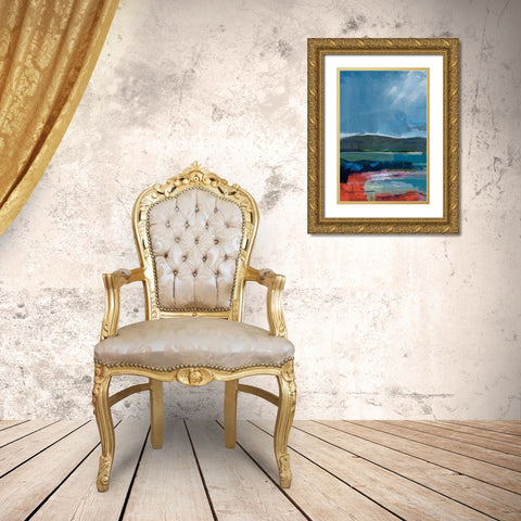 Coastal Display I Gold Ornate Wood Framed Art Print with Double Matting by Fitsimmons, A