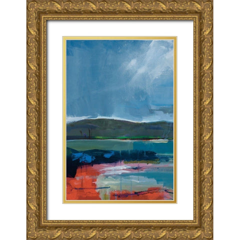 Coastal Display I Gold Ornate Wood Framed Art Print with Double Matting by Fitsimmons, A