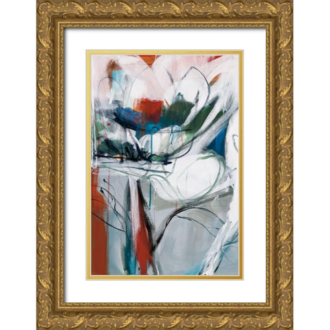 Winter Dance I Gold Ornate Wood Framed Art Print with Double Matting by Fitsimmons, A