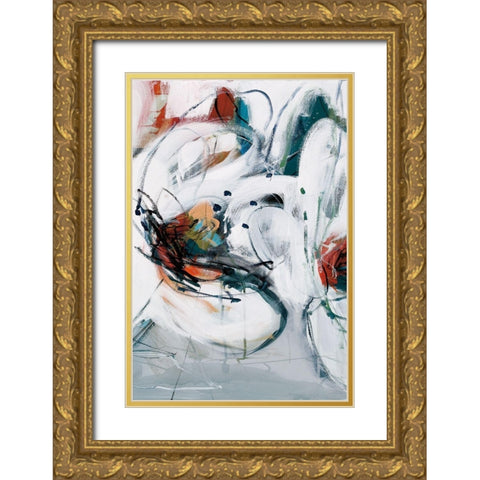 Winter Dance II Gold Ornate Wood Framed Art Print with Double Matting by Fitsimmons, A