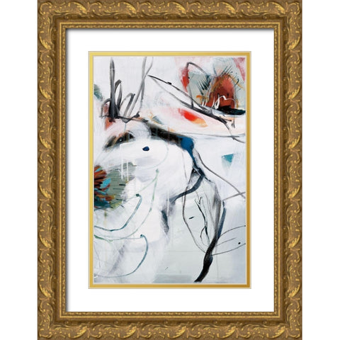 Winter Dance III Gold Ornate Wood Framed Art Print with Double Matting by Fitsimmons, A