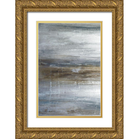 Mirage A Gold Ornate Wood Framed Art Print with Double Matting by Fontaine, Stephane