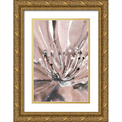 Pretty in Pink II Gold Ornate Wood Framed Art Print with Double Matting by Meyers, Rebecca