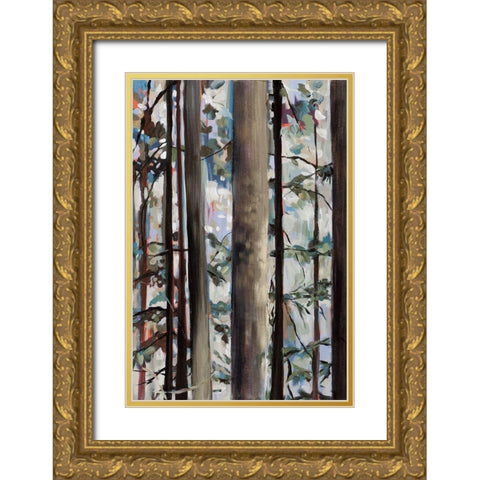 Whispering of the Branches I Gold Ornate Wood Framed Art Print with Double Matting by Meyers, Rebecca