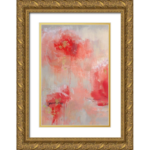 At First Blush I Gold Ornate Wood Framed Art Print with Double Matting by Cole, Macy