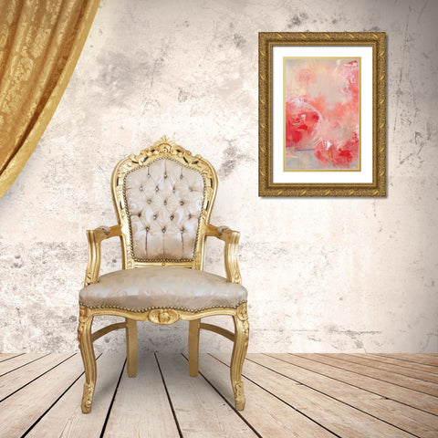 At First Blush II Gold Ornate Wood Framed Art Print with Double Matting by Cole, Macy