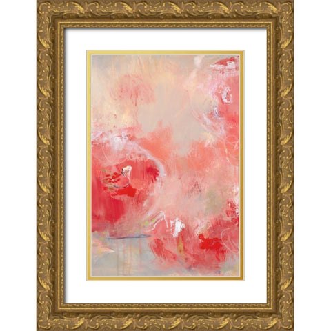 At First Blush II Gold Ornate Wood Framed Art Print with Double Matting by Cole, Macy