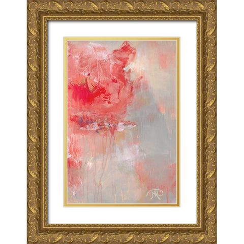 At First Blush III Gold Ornate Wood Framed Art Print with Double Matting by Cole, Macy