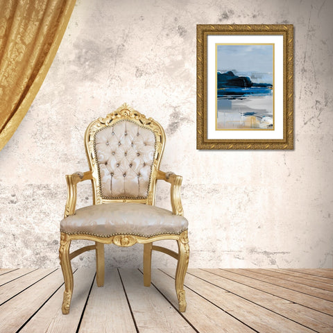 Land and Sea I Gold Ornate Wood Framed Art Print with Double Matting by Fitzsimmons, A.