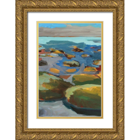 Navigating Obstacles I Gold Ornate Wood Framed Art Print with Double Matting by Harwood, Jennifer