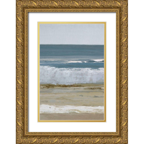 Spindrift 2 B Gold Ornate Wood Framed Art Print with Double Matting by Gold, Caroline