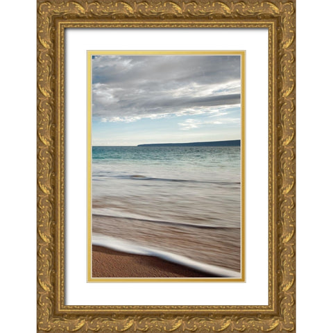 Calm Waters III Gold Ornate Wood Framed Art Print with Double Matting by Frates, Dennis