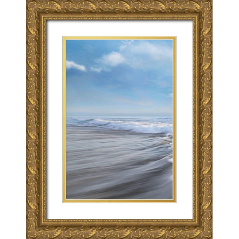 Seafoam I Gold Ornate Wood Framed Art Print with Double Matting by Celebrate Life Gallery