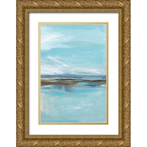 Passage III Gold Ornate Wood Framed Art Print with Double Matting by Pasion, Wani