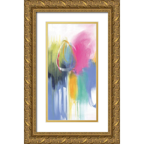 If Only For The Night Gold Ornate Wood Framed Art Print with Double Matting by Hawkins, Julie