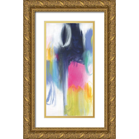 If Only For The Night Gold Ornate Wood Framed Art Print with Double Matting by Hawkins, Julie