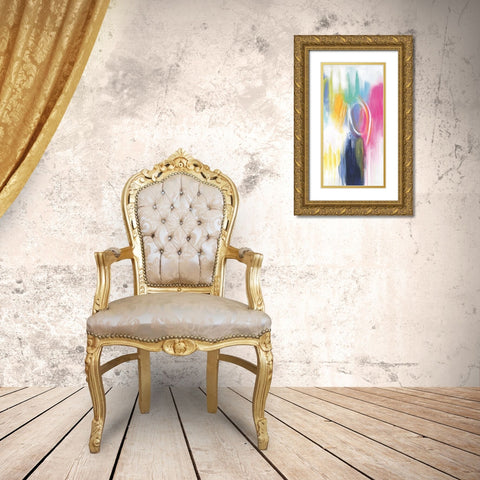 If Only For The Night Gold Ornate Wood Framed Art Print with Double Matting by Hawkins, Julie