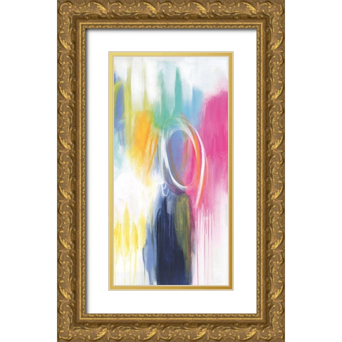 If Only For The Night Gold Ornate Wood Framed Art Print with Double Matting by Hawkins, Julie