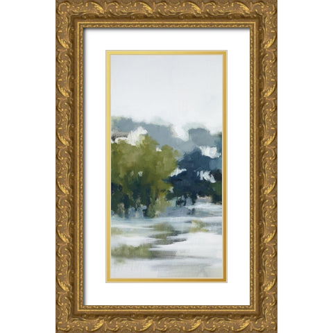 Reflections A Gold Ornate Wood Framed Art Print with Double Matting by Ellens, Jacqueline