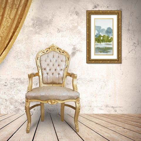 Reflections C Gold Ornate Wood Framed Art Print with Double Matting by Ellens, Jacqueline