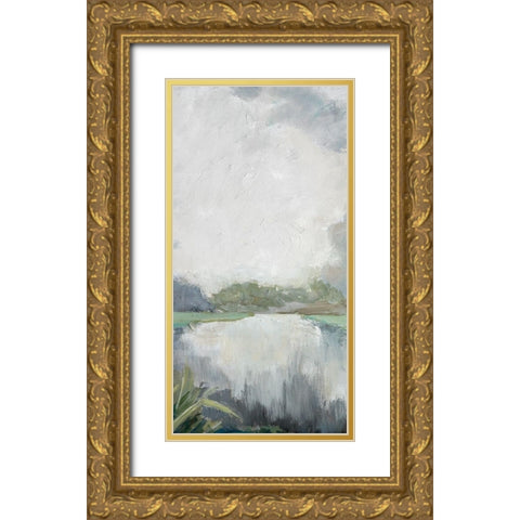 Passage II Gold Ornate Wood Framed Art Print with Double Matting by Buckley, Mary
