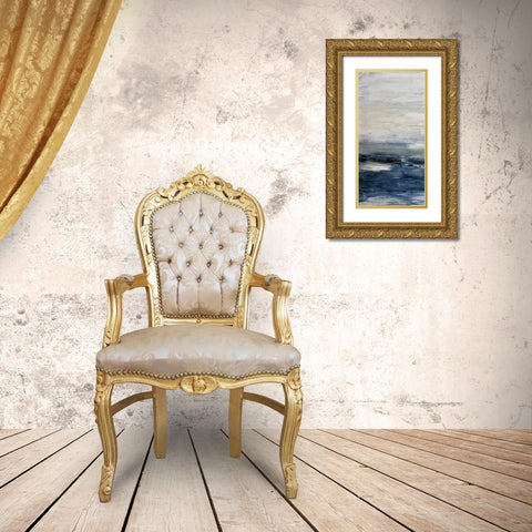 Oceania I Gold Ornate Wood Framed Art Print with Double Matting by Snow, Aerial