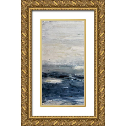 Oceania I Gold Ornate Wood Framed Art Print with Double Matting by Snow, Aerial