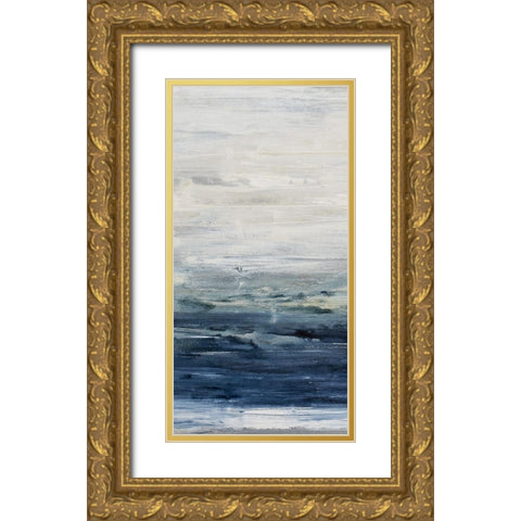 Oceania II Gold Ornate Wood Framed Art Print with Double Matting by Snow, Aerial