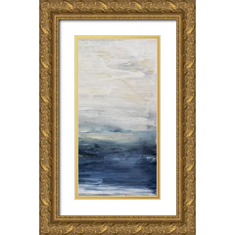 Oceania III Gold Ornate Wood Framed Art Print with Double Matting by Snow, Aerial