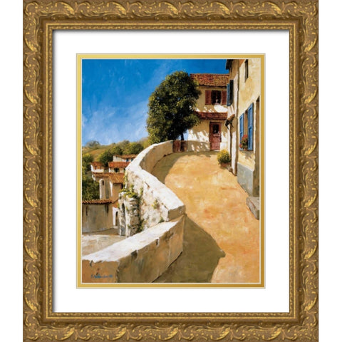 Provence Gold Ornate Wood Framed Art Print with Double Matting by Archambault, Gilles