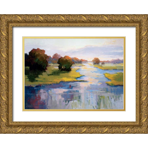 Unexpected Treasure Gold Ornate Wood Framed Art Print with Double Matting by McMurry, Vicki