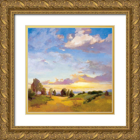 Golden Horizons Gold Ornate Wood Framed Art Print with Double Matting by McMurry, Vicki