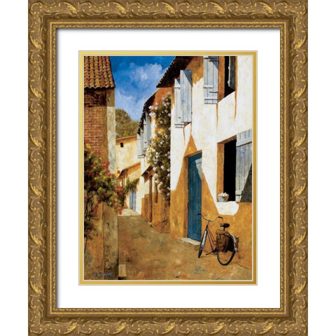 The Visit Gold Ornate Wood Framed Art Print with Double Matting by Archambault, Gilles