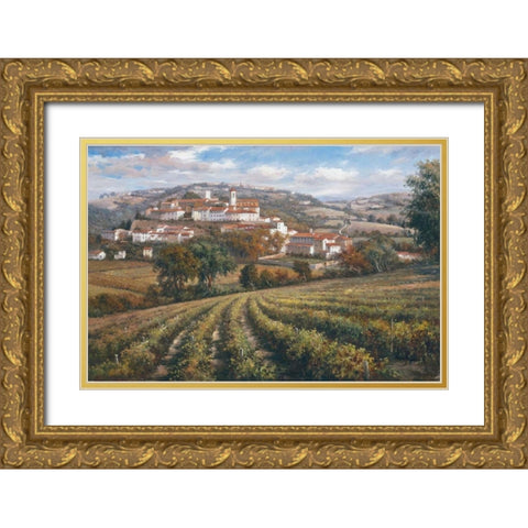 Dream Gold Ornate Wood Framed Art Print with Double Matting by Chavez, Rosa