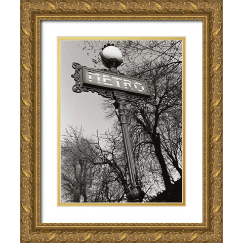 Metro Gold Ornate Wood Framed Art Print with Double Matting by Davidson, Clay