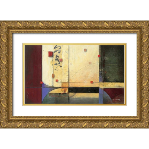 Ocean Voyage Gold Ornate Wood Framed Art Print with Double Matting by Li-Leger, Don