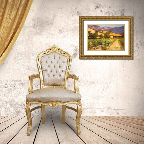 Wine Country Gold Ornate Wood Framed Art Print with Double Matting by Craig, Philip