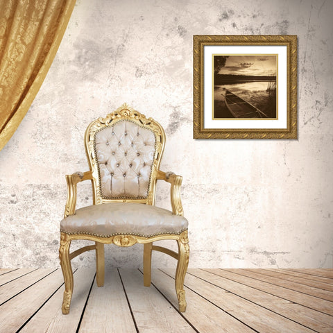 Dawns Promise Gold Ornate Wood Framed Art Print with Double Matting by Sleeper, Mike