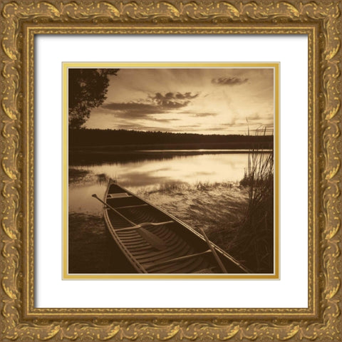 Dawns Promise Gold Ornate Wood Framed Art Print with Double Matting by Sleeper, Mike